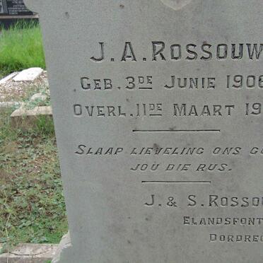 ROSSOUW J.A. 1906-1919