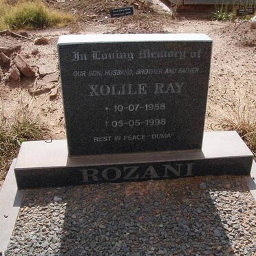 ROZANI Xolile Ray 1958-1998