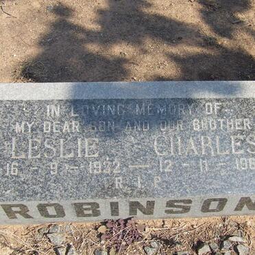 ROBINSON Leslie Charles 1932-1968