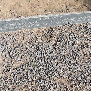 ROBINSON Arthur Monty 1879-1959 &amp; Jane Isabella 1884-1964
