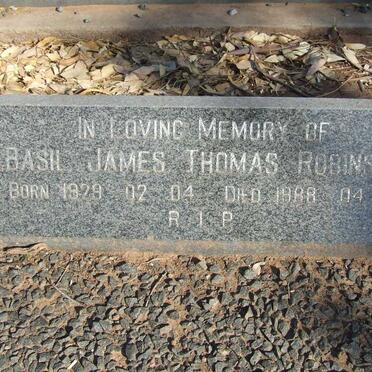 ROBINSON Basil James Thomas 1929-1988
