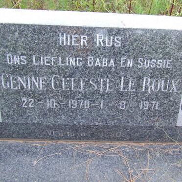 ROUX Genine Celeste, le 1970-1971