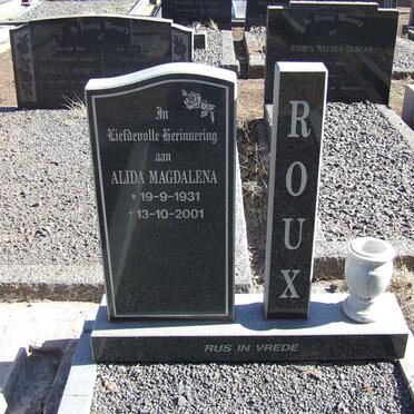 ROUX Alida Magdalena 1931-2001