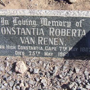 RENEN Constantia Roberta, van 1892-1963