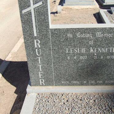 RUTTER Leslie Kenneth 1922-1979