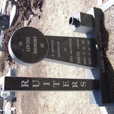 RUITERS Sarah 1907-1982