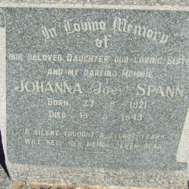 SPANN Johanna 1921-1949