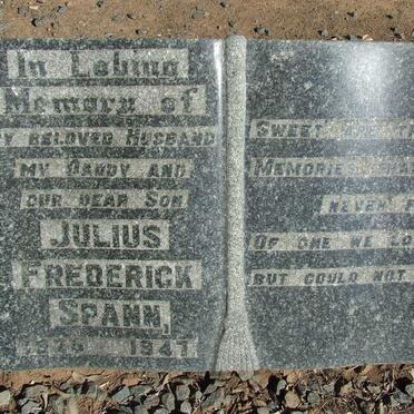 SPANN Julius Frederick 1926-1947