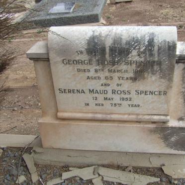 SPENCER George Ross -1957 &amp; Serena Maude Ross -1952