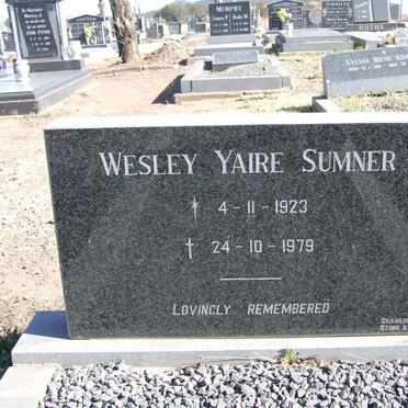 SUMNER Wesley Yaire 1923-1979