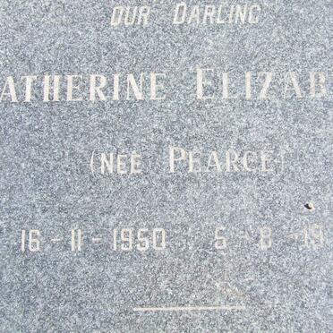 SUGDEN Catherina Elizabeth nee PEARCE 1950-1973