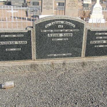 SAHD Aziad 1881-1934 &amp; Nazerah 1881-1960 :: SAHD Richard 1919-1922