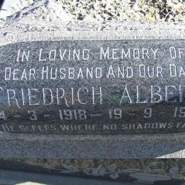 SCHULTZ Friedrich Albert 1918-1972