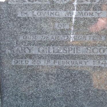 SCOTT Mary Gillespie -1940