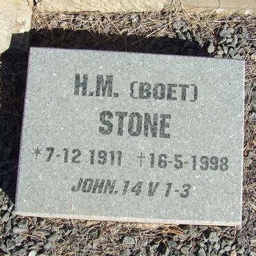 STONE H.M. 1911-1998