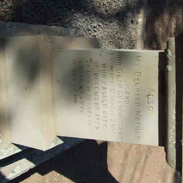 STONE Elizabeth Dorothy -1925