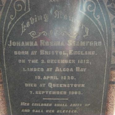 STAMFORD Johanna Rosina 1812-1903