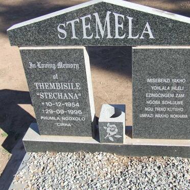 STEMELA Thembisile 1954-1996