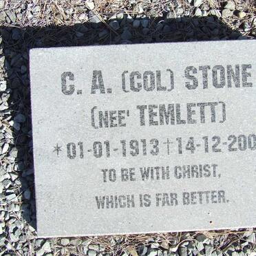 STONE C.A. nee TEMLETT 1913-2006