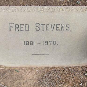 STEVENS Fred 1881-1970 
