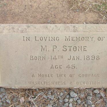 STONE M.P. 1898- 