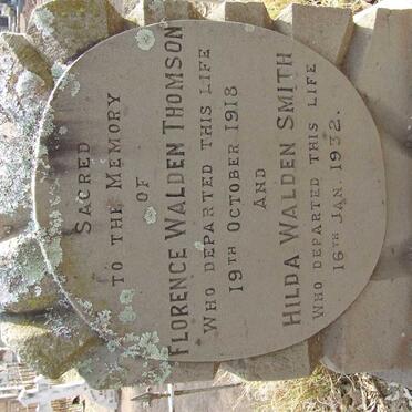 THOMSON Florence, Walden -1918 :: SMITH Hilda Walden  -1932 