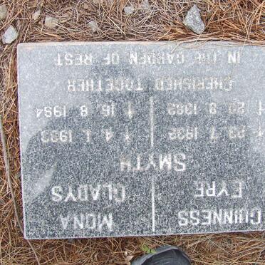 SMYTH Guinness Eyre 1932-1992 &amp; Mona Gladys 1933-1994