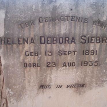 SIEBRITS Helena Debora 1891-1935