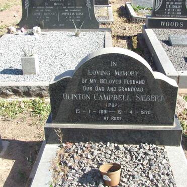 SIEBERT Quinton Campbell 1891-1970