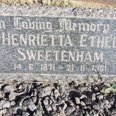 SWEETENHAM Henrietta Ethel 1871-1961