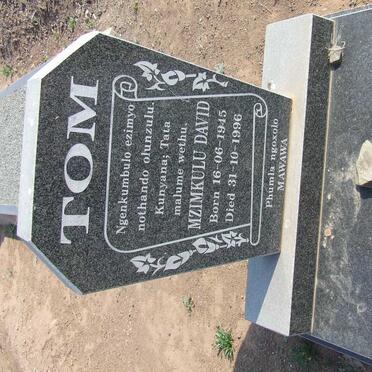 TOM Mzimkulu David 1945-1996