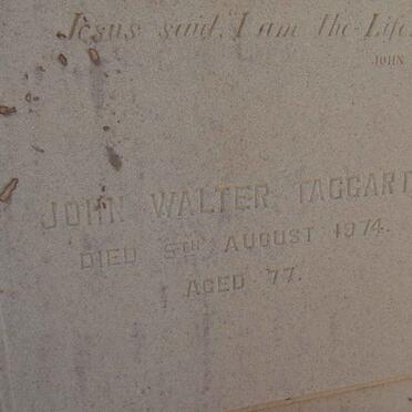 TAGGART John Walter -1974