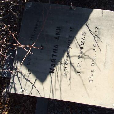 THOMAS Martha Ann -1927