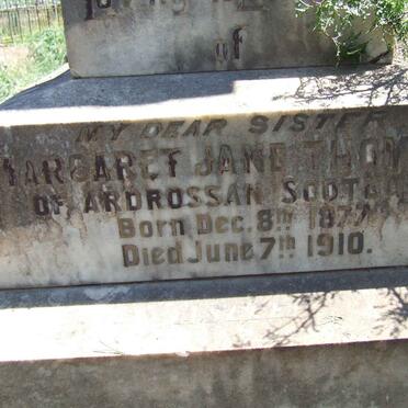 THOMSON Margaret Jane 1877-1910