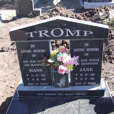 TROMP Hans 1912-1985 &amp; Jane 1920-1992