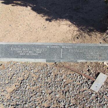 TEMLETT Lydia May -1966 :: COLEMANN Frances Gertrude nee TEMLETT -1965
