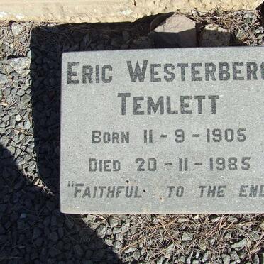 TEMLETT Eric Westerberg 1905-1985