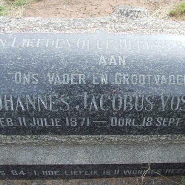 VOSLOO Johannes Jacobus 1871-1959