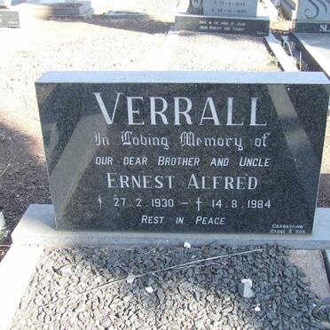 VERRALL Ernest Alfred 1930-1984