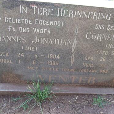 VENTER Johannes Jonathan 1904-1965 &amp; Cornelia Maria GREEFF 1907-1971
