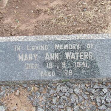 WATERS Mary Ann -1941