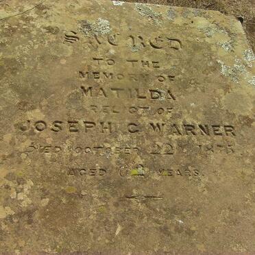 WARNER Matilda 1813-1875