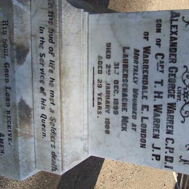 WARREN Alexander George -1900