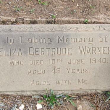 WARNEKE Eliza Gertrude -1940