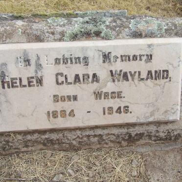 WAYLAND Helen Clare nee WROE 1864-1946