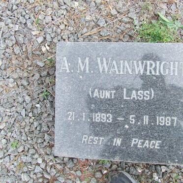 WAINWRIGHT A.M. 1893-1987
