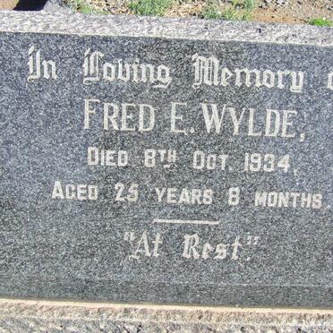 WYLDE Fred E. -1934