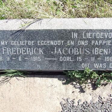 WYK Frederick Jacobus, van 1915-1964