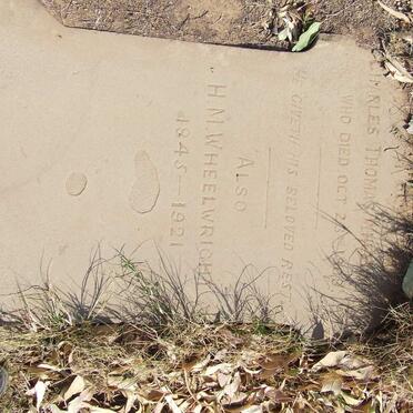 WHEELWRIGHT Charles Thomas -1908 :: WHEELWRIGHT H.M. 1845-1921