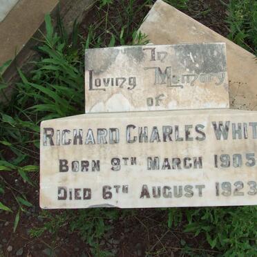 WHITE Richard Charles 1905-1923